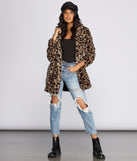Fierce Leopard Faux Fur Jacket for 2022 festival outfits, festival dress, outfits for raves, concert outfits, and/or club outfits