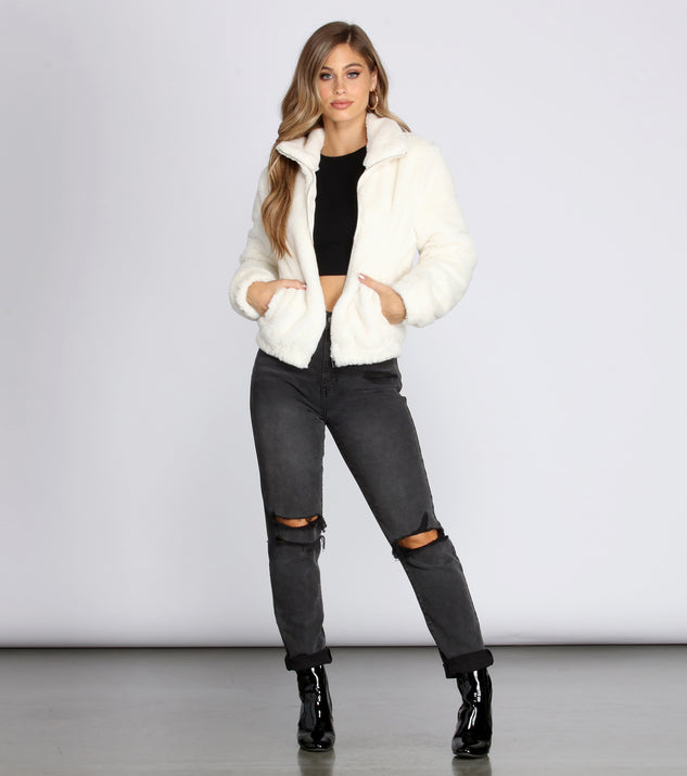 ジャケット・アウター THEOHYOU BASIC FIT FUR-JACKET (WHITE) ジャケット・アウター THEOHYOU BASIC FIT FUR-JACKET (WHITE