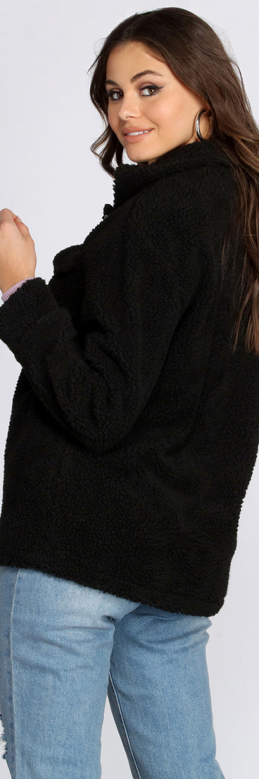 Faux Fur Teddy Trucker Jacket