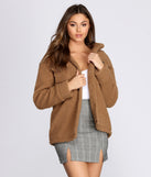 Faux Fur Teddy Trucker Jacket