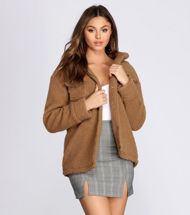 Faux Fur Teddy Trucker Jacket