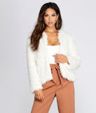 All The Cozy Vibes Shaggy Cardigan