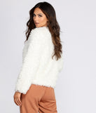 All The Cozy Vibes Shaggy Cardigan