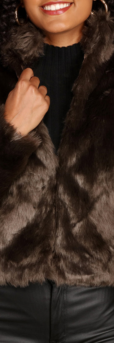 Feeling Fine Faux Fur Jacket