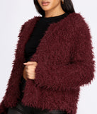 Stylish Shaggy Faux Fur Jacket is a trendy pick to create 2023 festival outfits, festival dresses, outfits for concerts or raves, and complete your best party outfits!