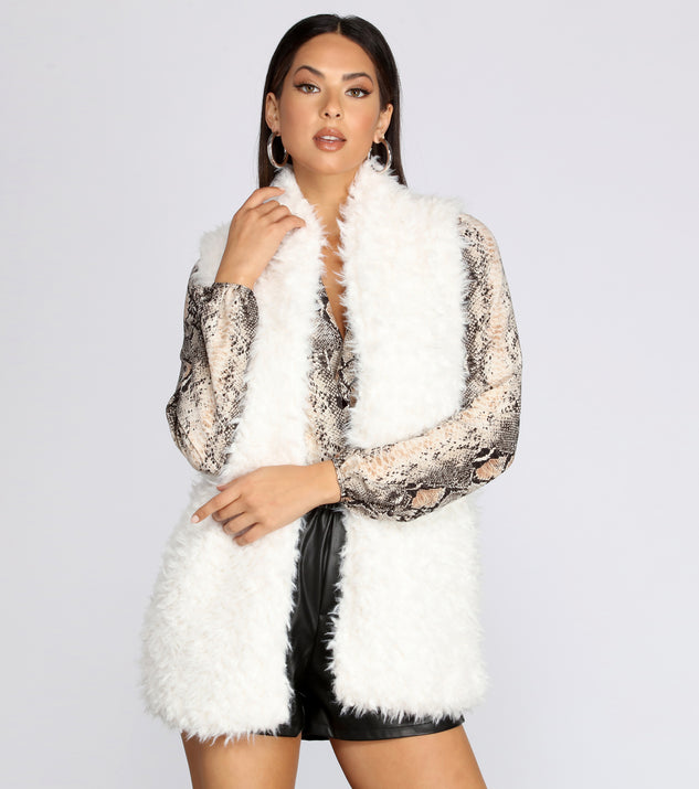Feelin' Frisky Faux Fur Vest