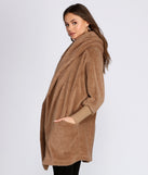 Super Soft Faux Fur Knit Sweater Jacket