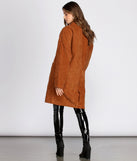 Old Soul Over-sized Corduroy Trench Coat