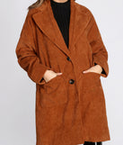 Old Soul Over-sized Corduroy Trench Coat