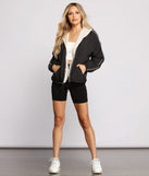 Trendy Nylon Faux Fur Reversible Jacket helps create the best summer outfit for a look that slays at any event or occasion!