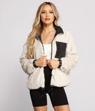 Trendy Nylon Faux Fur Reversible Jacket helps create the best summer outfit for a look that slays at any event or occasion!