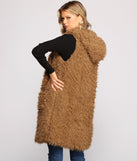 Major Diva Faux Fur Long-Line Hooded Vest helps create the best summer outfit for a look that slays at any event or occasion!