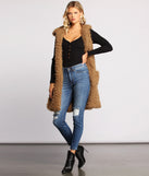 Major Diva Faux Fur Long-Line Hooded Vest helps create the best summer outfit for a look that slays at any event or occasion!