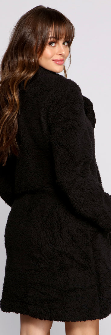 Faux Fur Long Line Jacket helps create the best summer outfit for a look that slays at any event or occasion!