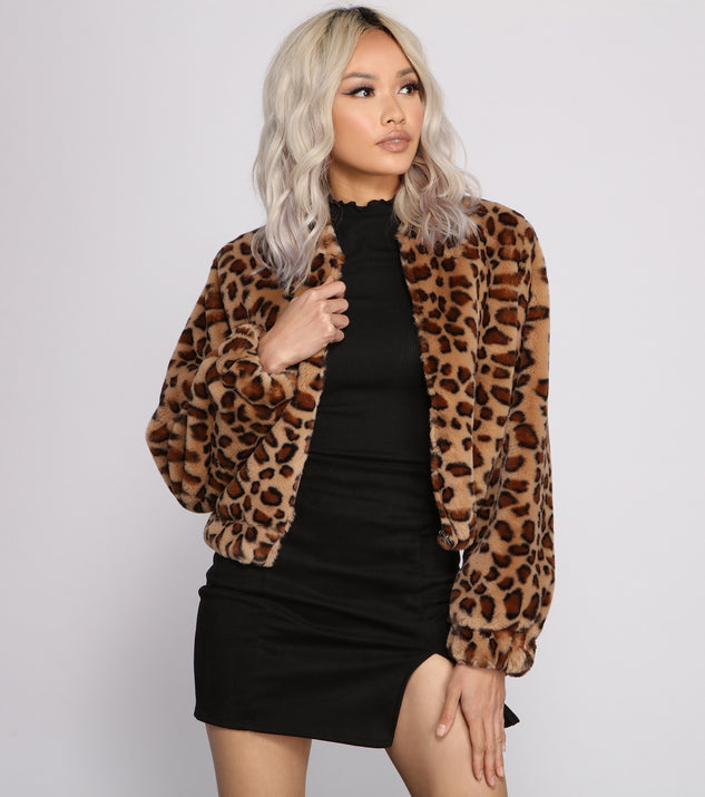 Sassy And Stylish Faux Fur Bomber Jacket helps create the best summer outfit for a look that slays at any event or occasion!