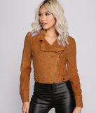 Chic Faux Fur Moto Style Jacket helps create the best summer outfit for a look that slays at any event or occasion!