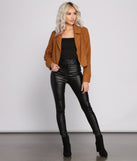 Chic Faux Fur Moto Style Jacket helps create the best summer outfit for a look that slays at any event or occasion!