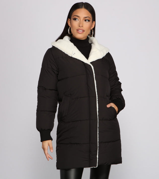 Cozy Up Long Line Puffer Jacket helps create the best summer outfit for a look that slays at any event or occasion!