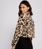 Trendy Girl Leopard Print Bomber Jacket helps create the best summer outfit for a look that slays at any event or occasion!