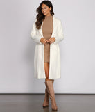 City Glamour Faux Wool Coat helps create the best summer outfit for a look that slays at any event or occasion!