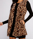 So Sassy Faux Fur Leopard Print Vest helps create the best summer outfit for a look that slays at any event or occasion!
