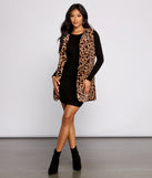 So Sassy Faux Fur Leopard Print Vest for 2023 festival outfits, festival dress, outfits for raves, concert outfits, and/or club outfits