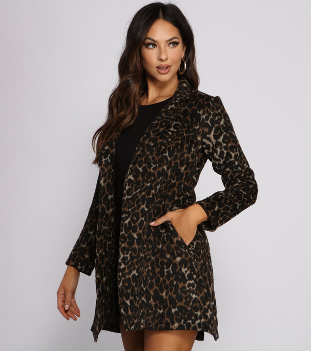 Classic And Chic Leopard Print Coat helps create the best summer outfit for a look that slays at any event or occasion!