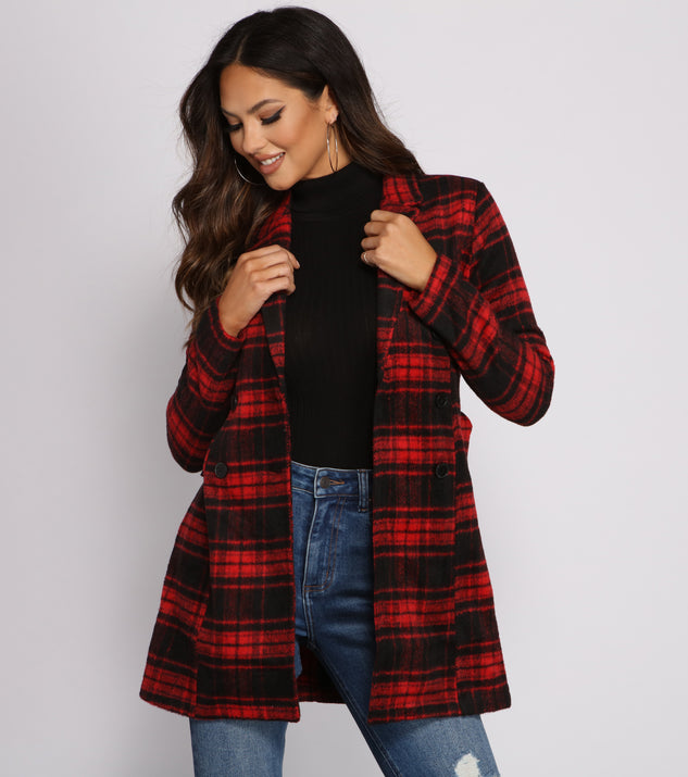 Preppy In Plaid Belted Coat helps create the best summer outfit for a look that slays at any event or occasion!