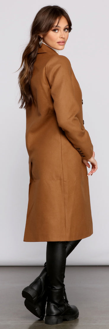Major Trendsetter Faux Wool Long Coat helps create the best summer outfit for a look that slays at any event or occasion!