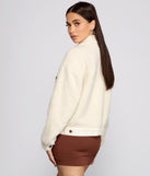 Cozy Sherpa Trucker Jacket helps create the best summer outfit for a look that slays at any event or occasion!
