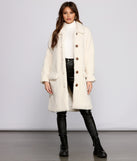 Cozy Cutie Sherpa Button-Down Coat helps create the best summer outfit for a look that slays at any event or occasion!