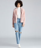 Glam Life Faux Fur Jacket helps create the best summer outfit for a look that slays at any event or occasion!