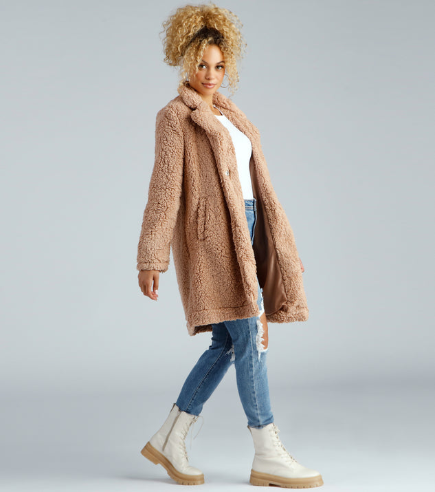 Elevated Glamour Faux Fur Longline Jacket helps create the best summer outfit for a look that slays at any event or occasion!