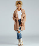 Elevated Glamour Faux Fur Longline Jacket helps create the best summer outfit for a look that slays at any event or occasion!