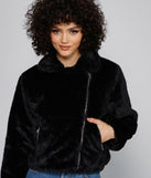 Rebel Chic Faux Fur Moto Jacket helps create the best summer outfit for a look that slays at any event or occasion!