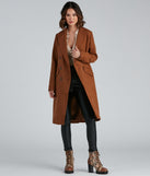 Timelessly Classic Faux Wool Trench Coat helps create the best summer outfit for a look that slays at any event or occasion!