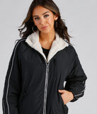 Trendy Nylon Faux Fur Reversible Jacket helps create the best summer outfit for a look that slays at any event or occasion!