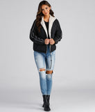 Trendy Nylon Faux Fur Reversible Jacket helps create the best summer outfit for a look that slays at any event or occasion!