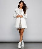 Polished And Chic Faux Wool Trench helps create the best summer outfit for a look that slays at any event or occasion!