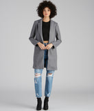 New York Faux Wool Trench Coat helps create the best summer outfit for a look that slays at any event or occasion!