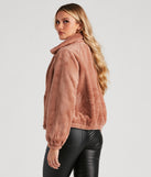 Cuddle Up Faux Fur Bomber Jacket helps create the best summer outfit for a look that slays at any event or occasion!
