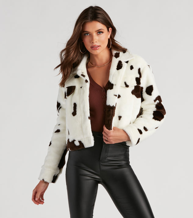 Ahead Of The Herd Cow Print Jacket Windsor