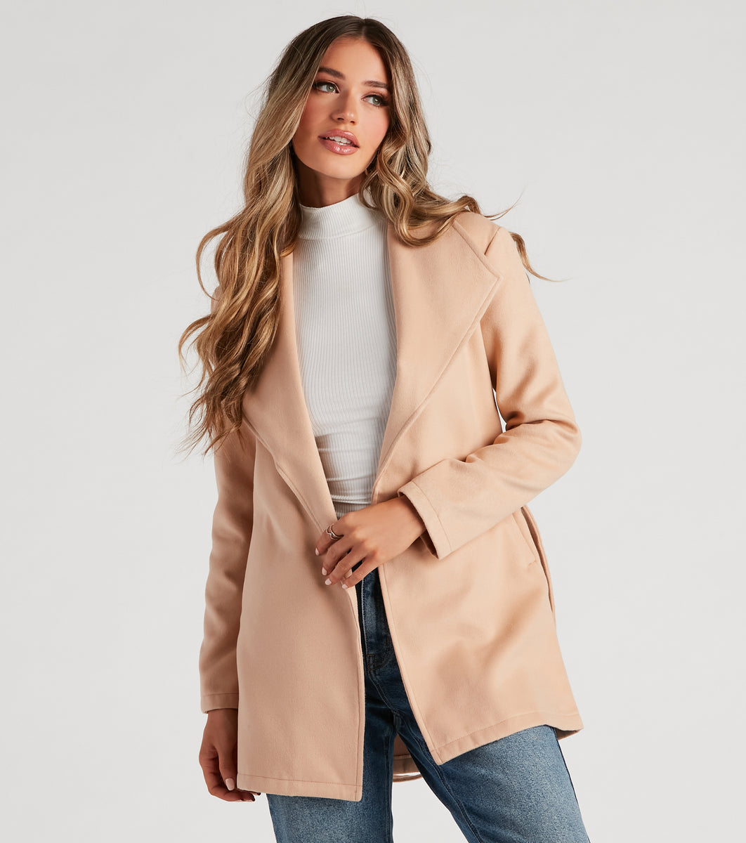Styled To Perfection Belted Trench Coat