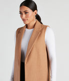 Autumn Chill Faux Wool Vest helps create the best summer outfit for a look that slays at any event or occasion!