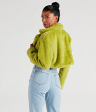 So Fluffy Faux Fur Crop Blazer helps create the best summer outfit for a look that slays at any event or occasion!