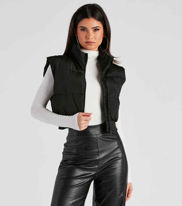 Winter Must-Have Cropped Puffer Vest