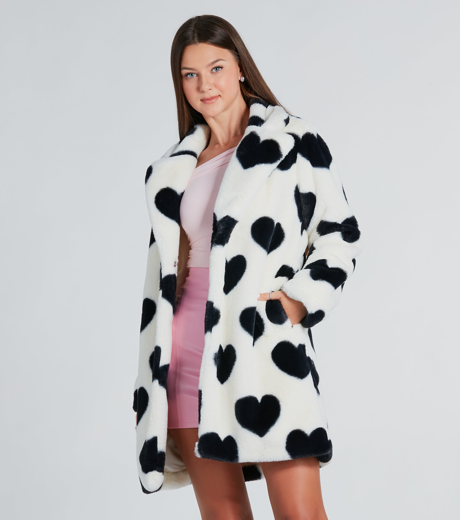 Lovestruck Faux Fur Heart Coat | Windsor Lovestruck Faux Fur Heart Coat | Windsor
