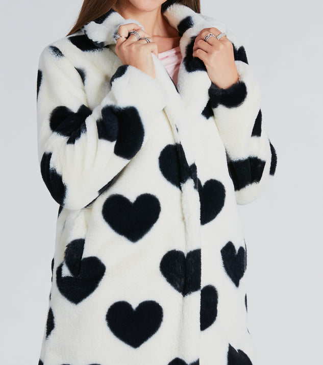 Lovestruck Faux Fur Heart Coat | Windsor