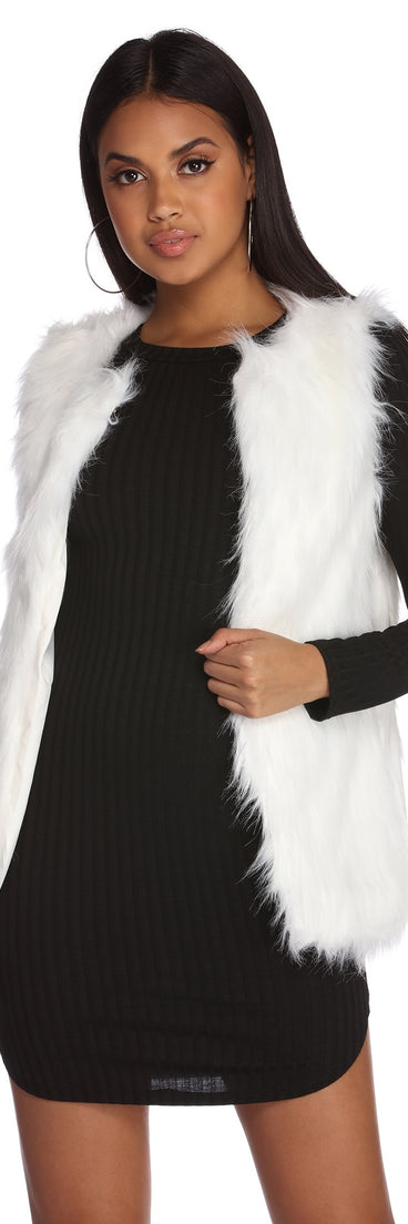 Here Faux A Good Time Fur Vest