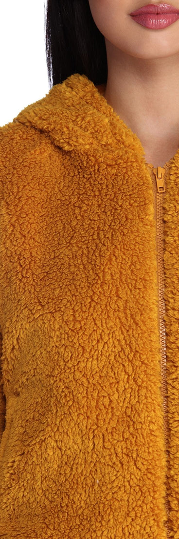 On The Outside Faux Fur Hoodie